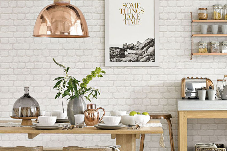 Brickwork Wallpaper: 75 Photo Ideas