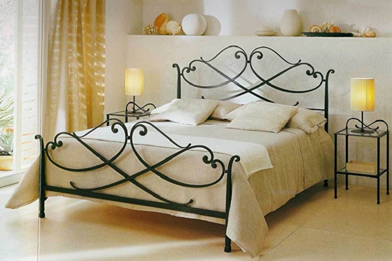 Metal double bed