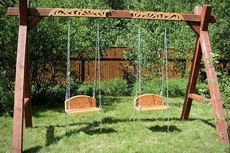 Tipos de columpios para cabañas de verano - Columpios para actividades al aire libre