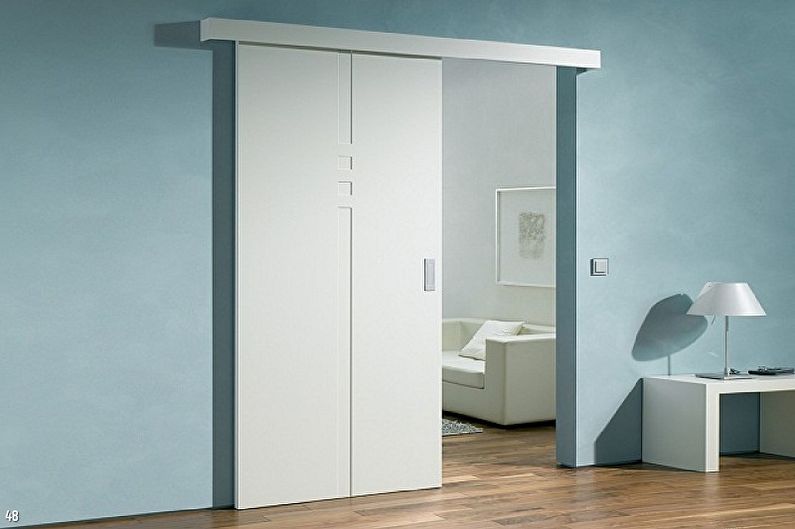 Puertas blancas en diferentes estilos de interiores: minimalismo lacónico