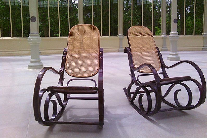 DIY rocking chair - mga ideya sa larawan