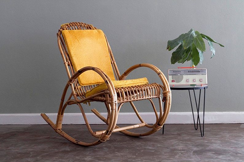 DIY rocking chair - mga ideya sa larawan