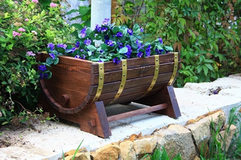 Pots de fleurs de rue à faire soi-même pour les fleurs en bois