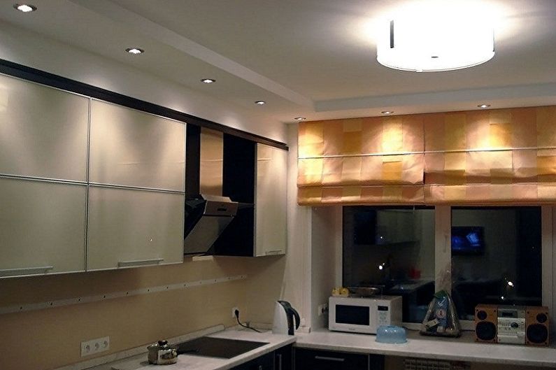 Kitchen Design in Khrushchev - Ceiling Finish