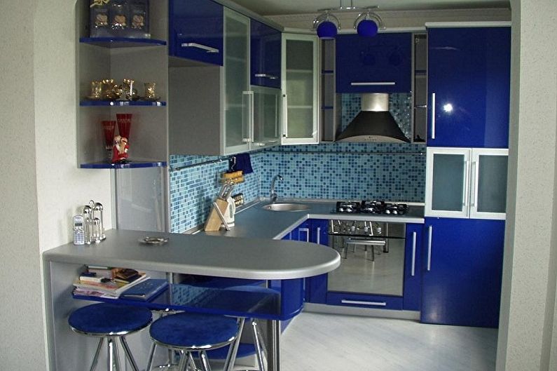 Diseño de interiores de cocina en Jruschov - foto