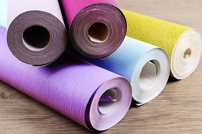 Papel de parede DIY, instruções passo a passo - Recursos de diferentes tipos de papel de parede