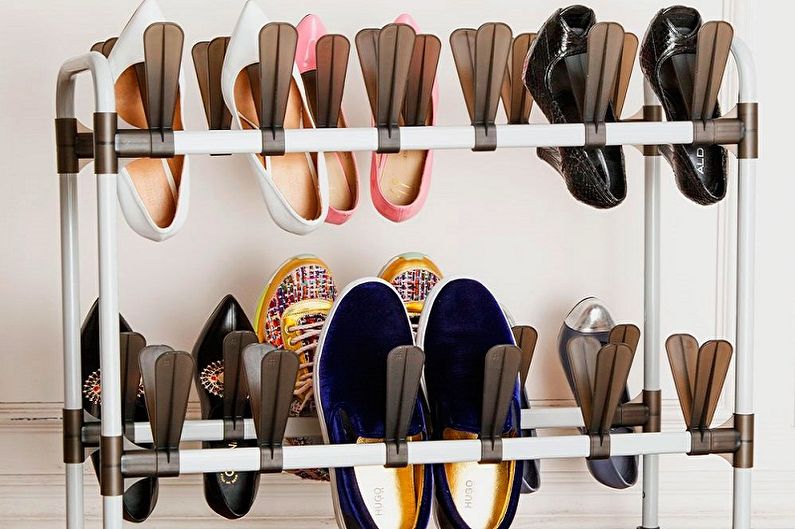 Types de chaussures pour le couloir - Étagère à chaussures