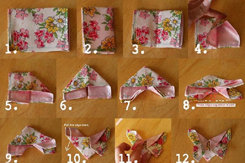 Do-it-yourself-Schmetterlinge an der Wand - Stoffschmetterlinge