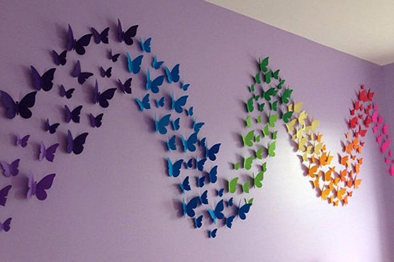 Farfalle sul muro - decorazioni fotografiche