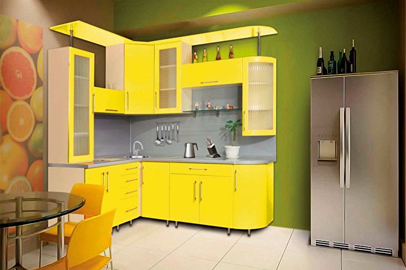 Dapur sudut kecil - idea foto