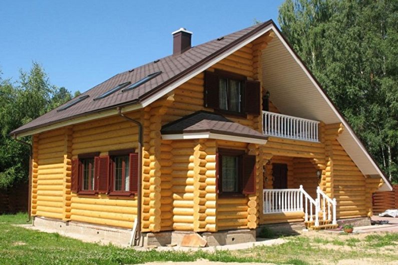 Houses made of logs - photo and projects