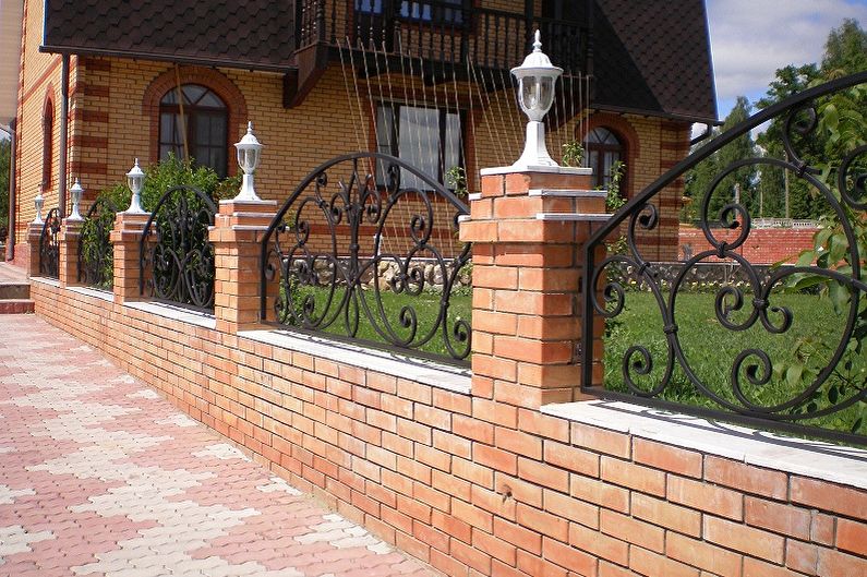 Forged Fence Design Ideas - Forged Stone Fence