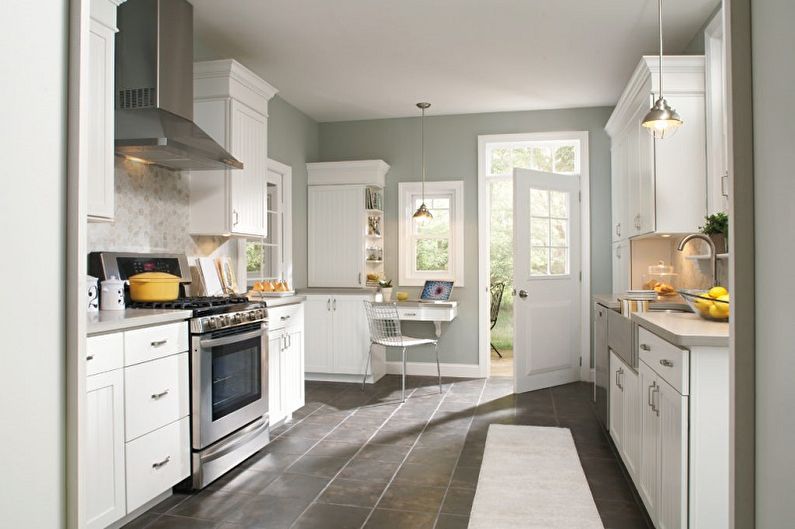 What colors does gray match with - Kitchen Design