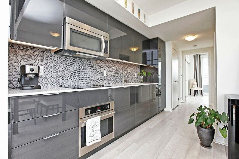 What colors does gray match with - Kitchen Design