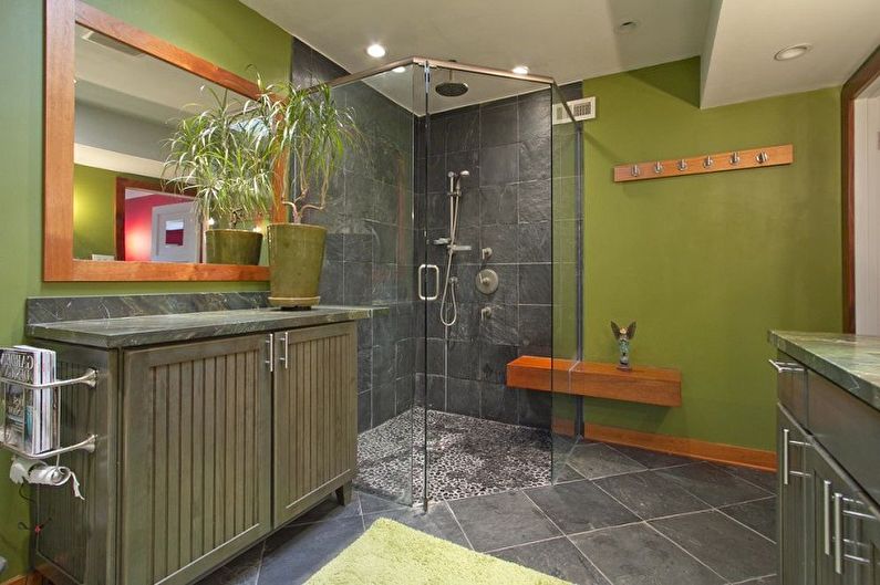 Con qué colores combina el gris - Diseño de baño