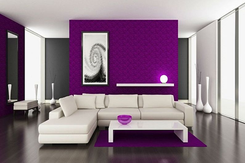 Roxo com branco - que cores combinam com o roxo