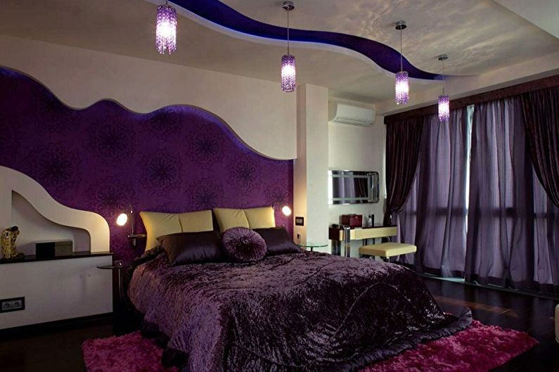 Quali colori abbina il viola a - Design camera da letto