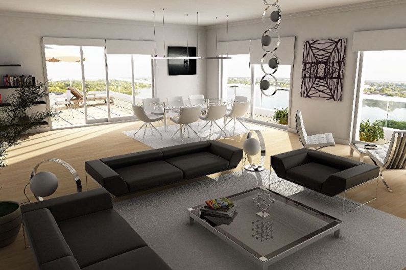 Muebles de sala de estar en un estilo moderno - Techno