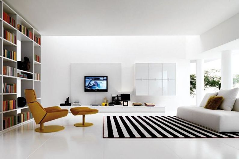 Living room furniture in a modern style - photo