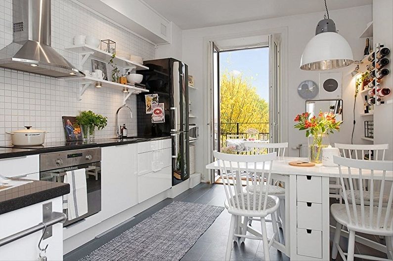 Design d'intérieur de cuisine de style scandinave - photo