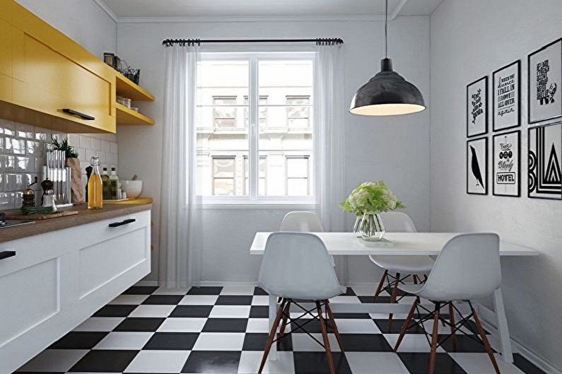 Design de interiores de cozinha em estilo escandinavo - foto