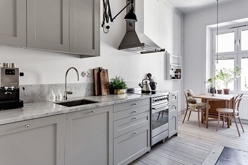 Scandinavisch stijl keuken binnenlands ontwerp - foto