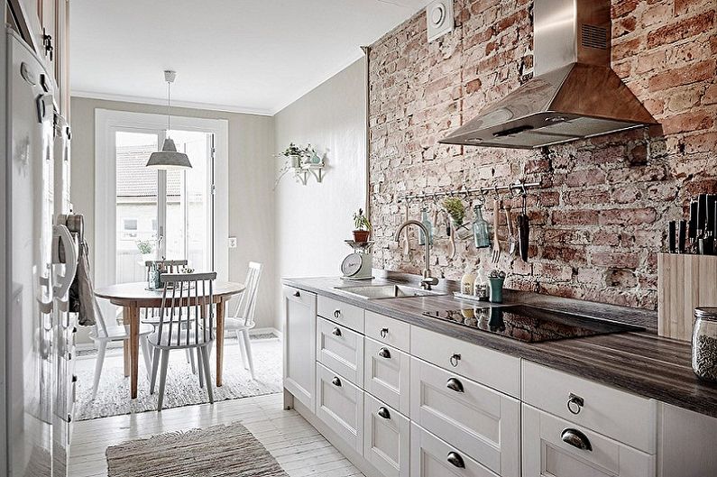 Scandinavisch stijl keuken binnenlands ontwerp - foto