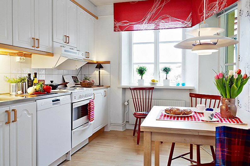 Scandinavisch stijl keuken binnenlands ontwerp - foto