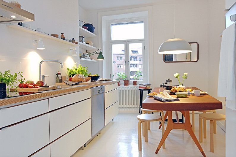 Design d'intérieur de cuisine de style scandinave - photo