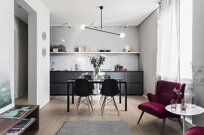 Scandinavisch stijl keuken binnenlands ontwerp - foto