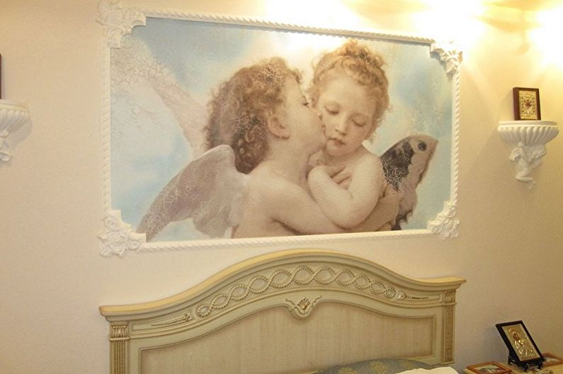 Fresque sur le mur sur toile