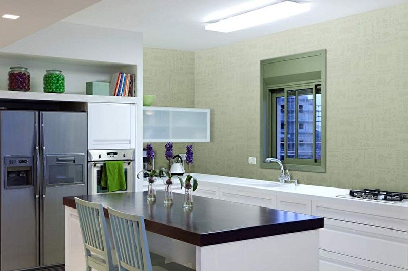 Ideas for decorating a kitchen with washable wallpaper - Wallpaper that can be painted