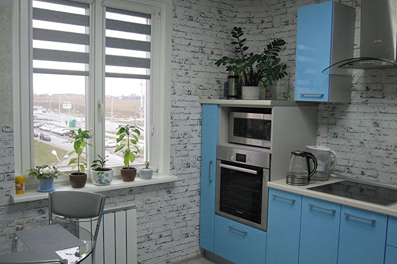 Washable wallpaper for the kitchen - photo