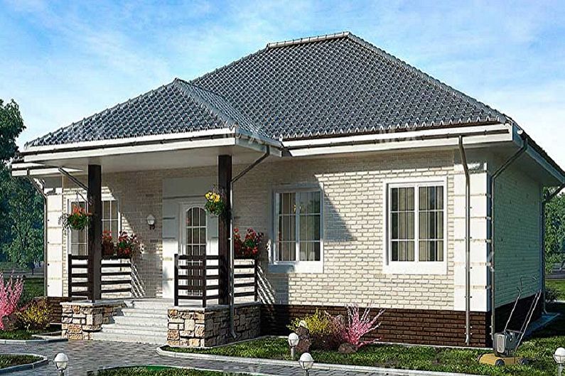 Rumah satu tingkat - gambar dan projek