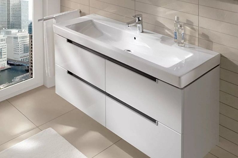 Mueble de lavabo de baño - Materiales