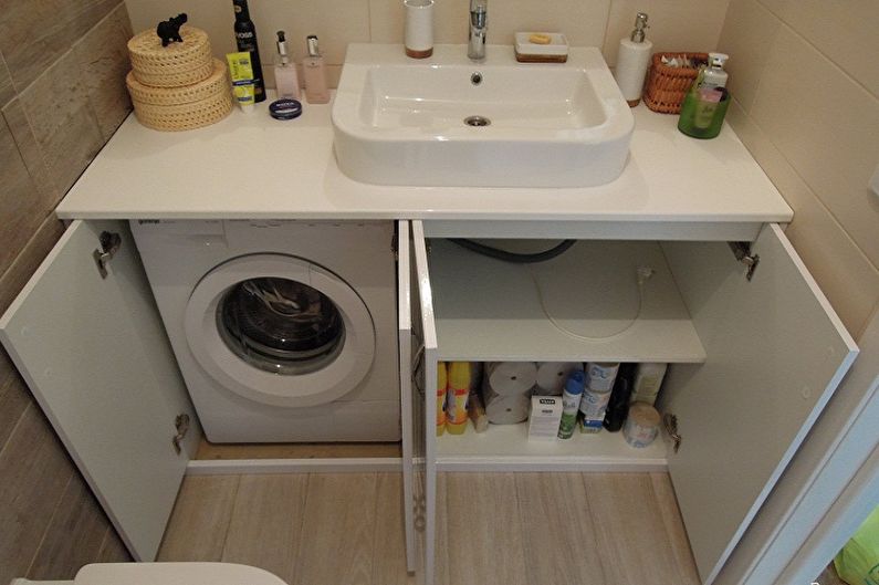 Bathroom sink cabinet - Interior filling