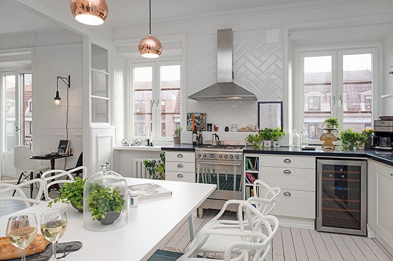 Conception de cuisine dans le style scandinave (80 photos)