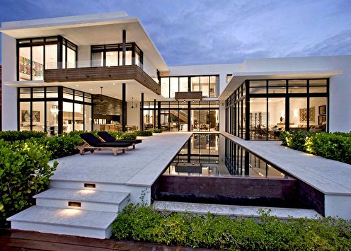 Rumah dengan bumbung rata (60 foto): projek dan idea