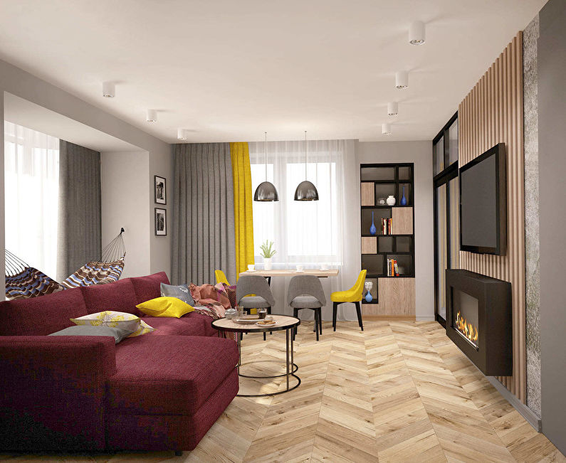 Designprojekt for stuen Family Loft - foto 1