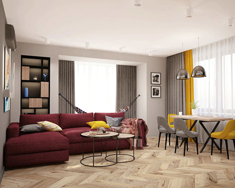 Designprojekt af stuen Family Loft