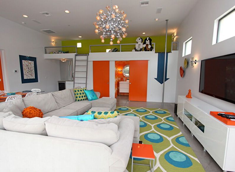 Color schemes for a room of parents and the child