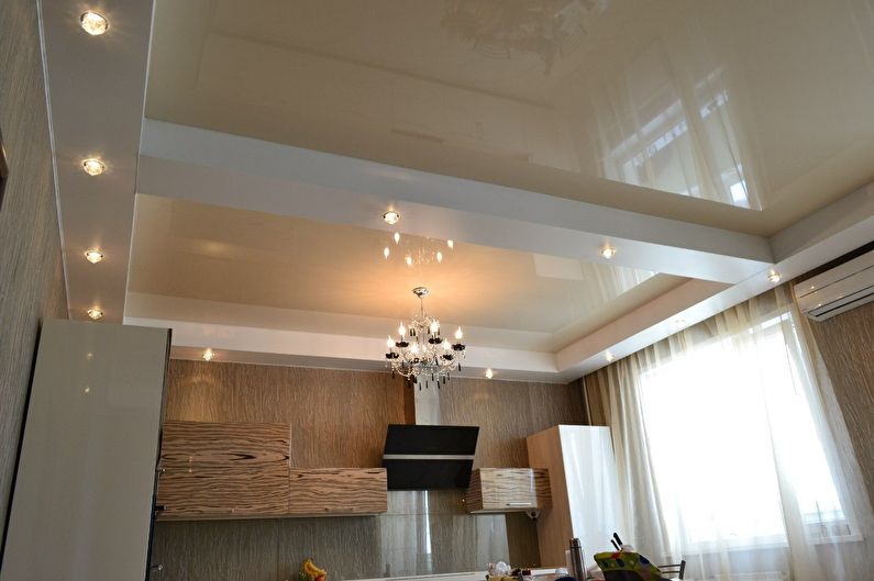 Design del soffitto a secco in cucina