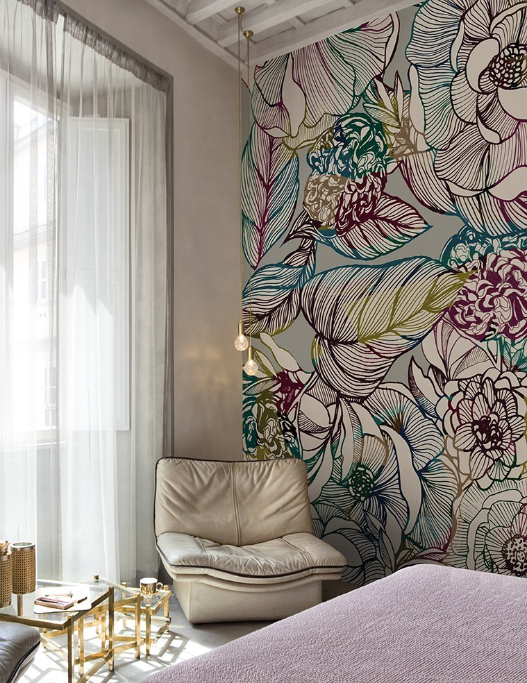 Papier peint pour la chambre dans un style moderne