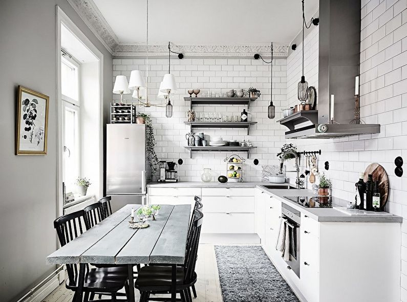 Éclairage - design de cuisine de style scandinave