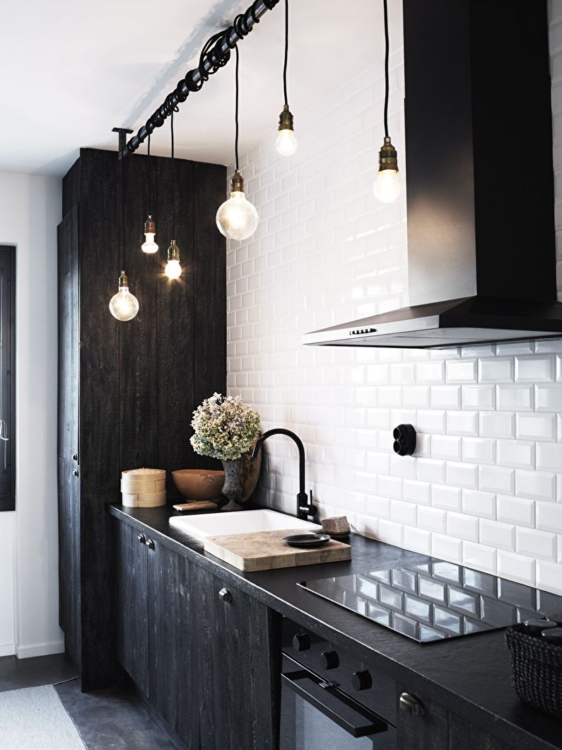 Lighting - Scandinavian-style kitchen design