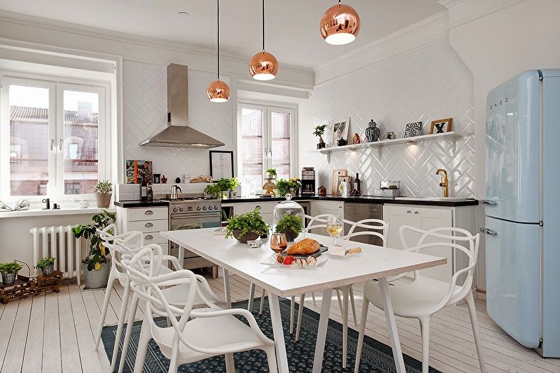 Scandinavian style kitchen - interior design