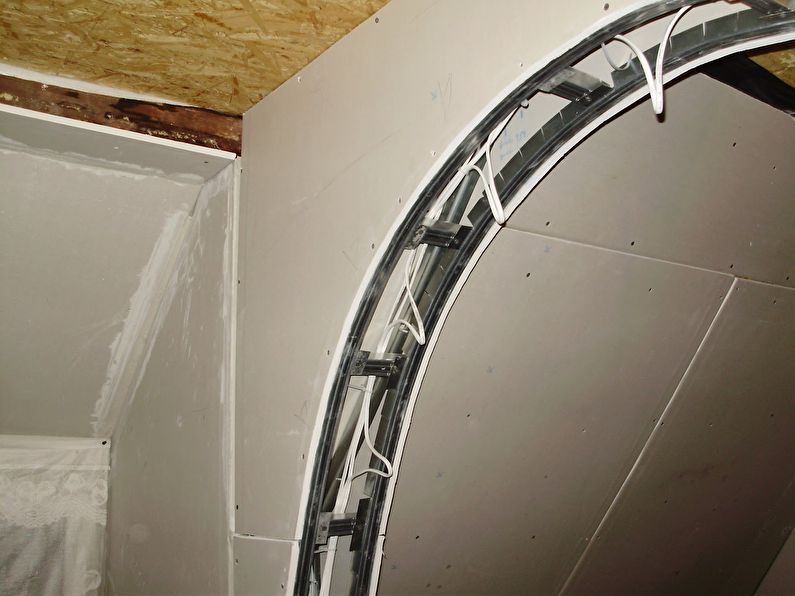 DIY plasterboard arch