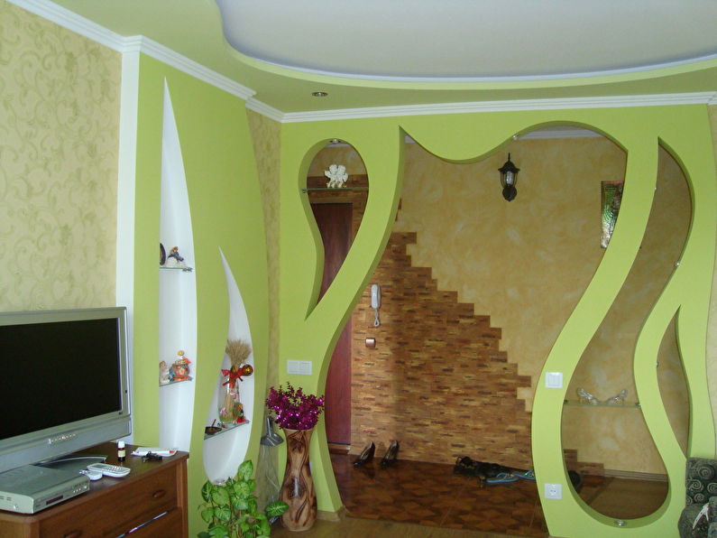 Drywall interior arch - sala, disenyo