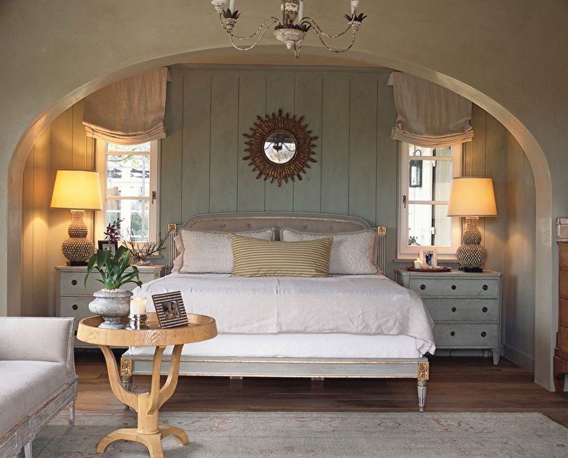 Drywall Arch in the Bedroom - Design