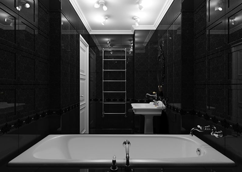 Salle de bain classique vintage - Valentino en noir